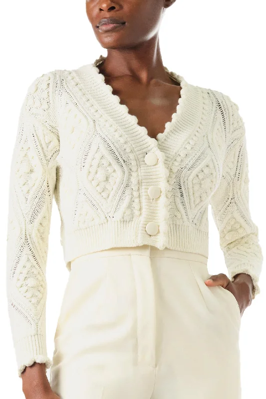 women's metallic dressesCable Knit Cardigan