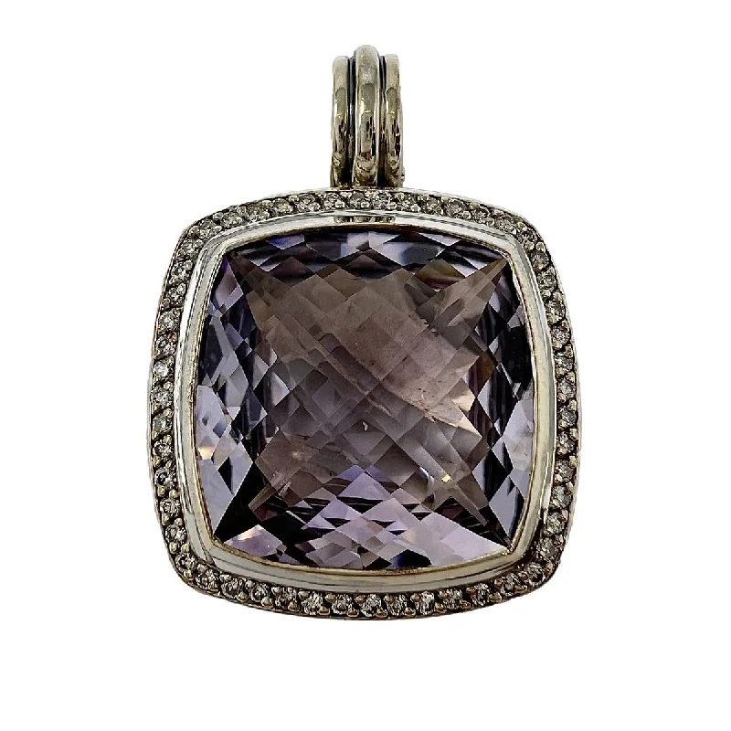 Sleeveless DressDavid Yurman Amethyst and Diamond Albion Enhancer Pendant