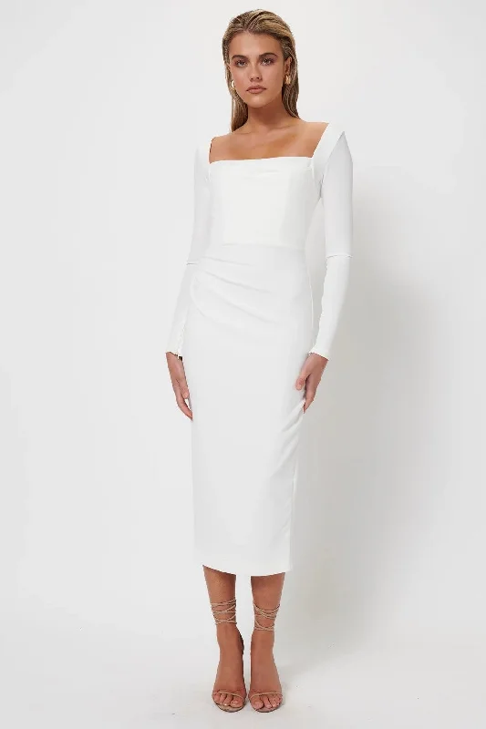 women's sustainable dressesMari Dress - Ivory