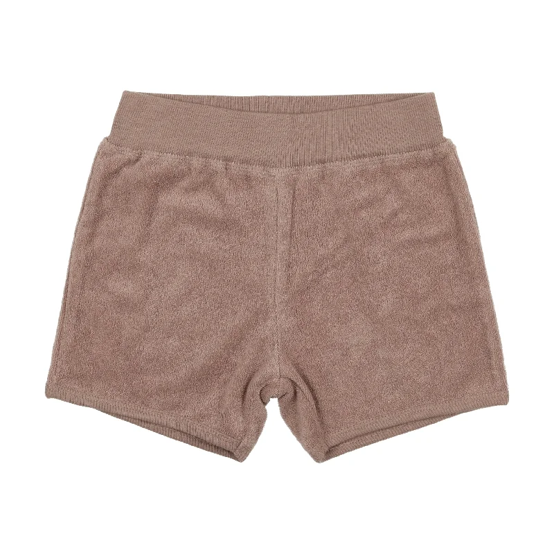 women's drawstring shortsAnalogie Terry Shorts - Tan