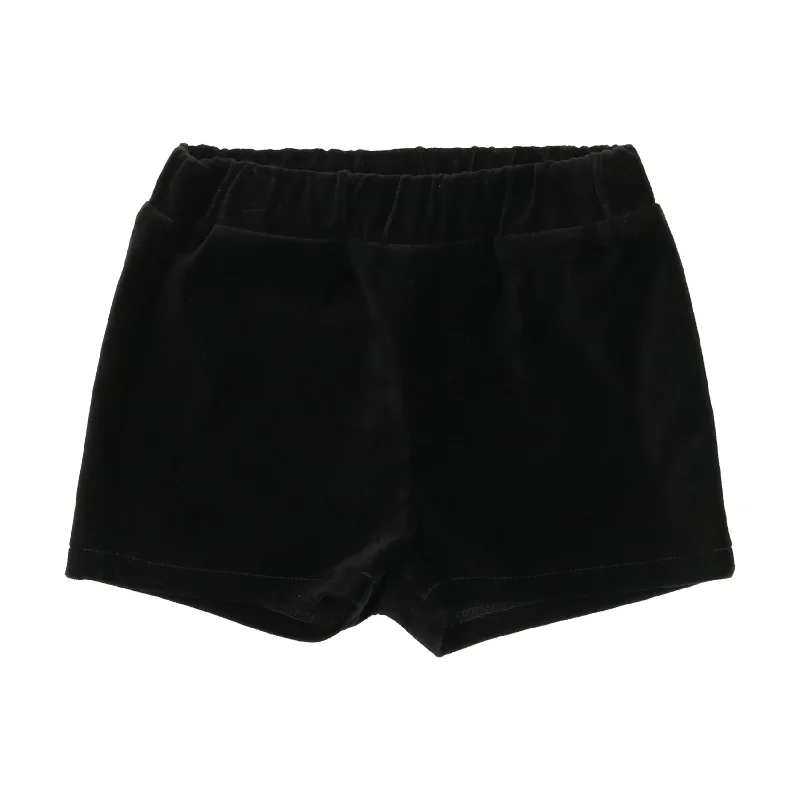 women's leather shortsAnalogie Velvet Shorts - Black