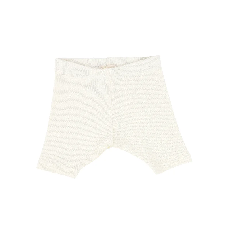 women's reversible shortsLil Legs Ribbed Shorts - Ivory