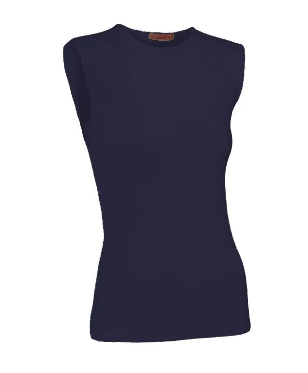 women's tops for those who value both quality and affordabilityPB&J Ladies Modal Sleeveless Shell - Navy