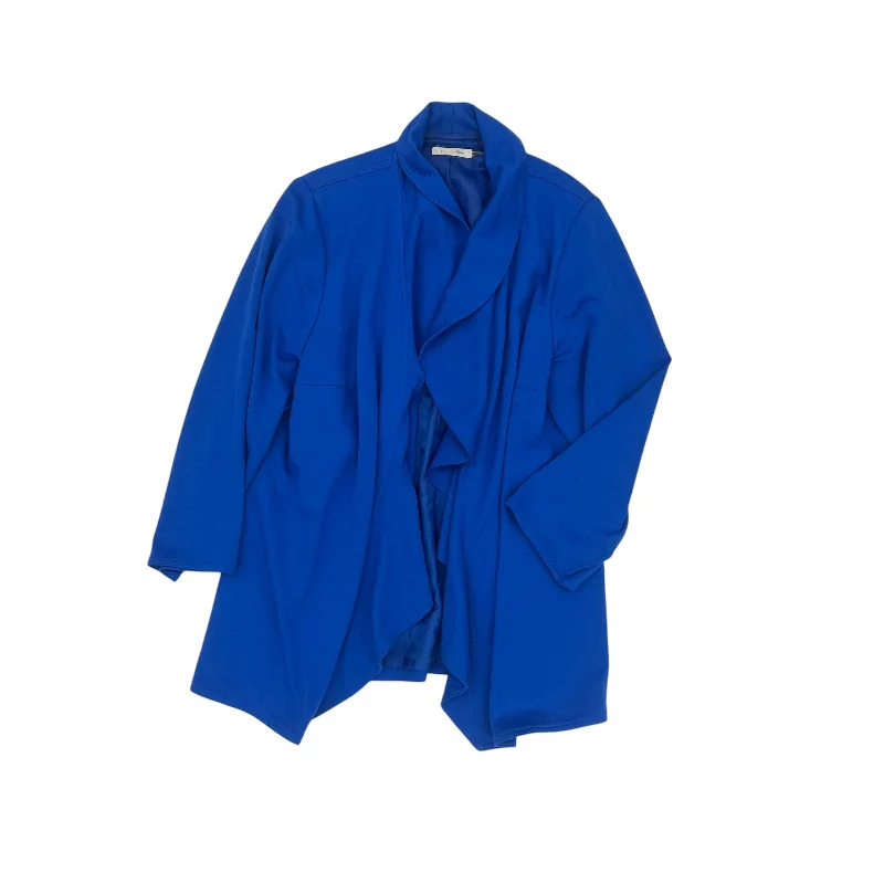 luxury women's coatsBlazer By Calvin Klein In Blue, Size:Xl