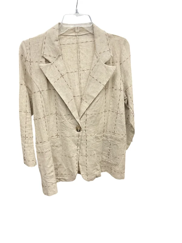 women's coats for fashion-forward individualsBlazer By Cmc In Beige, Size: M