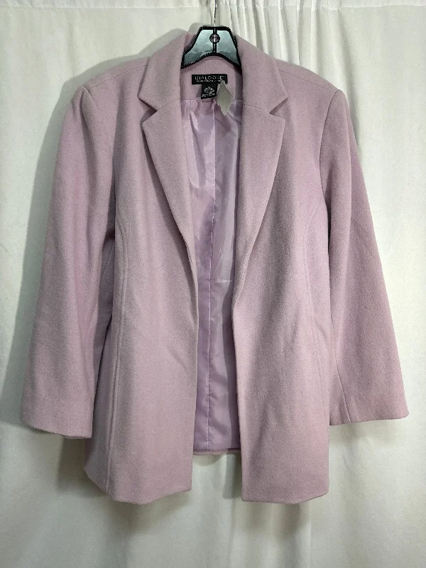 women's coats with oversized fitsBlazer By Dialogue Qvc In Purple, Size: 1x