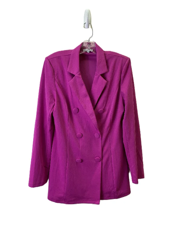 women's coats with satin liningsBlazer By Fashion Nova In Pink, Size: L