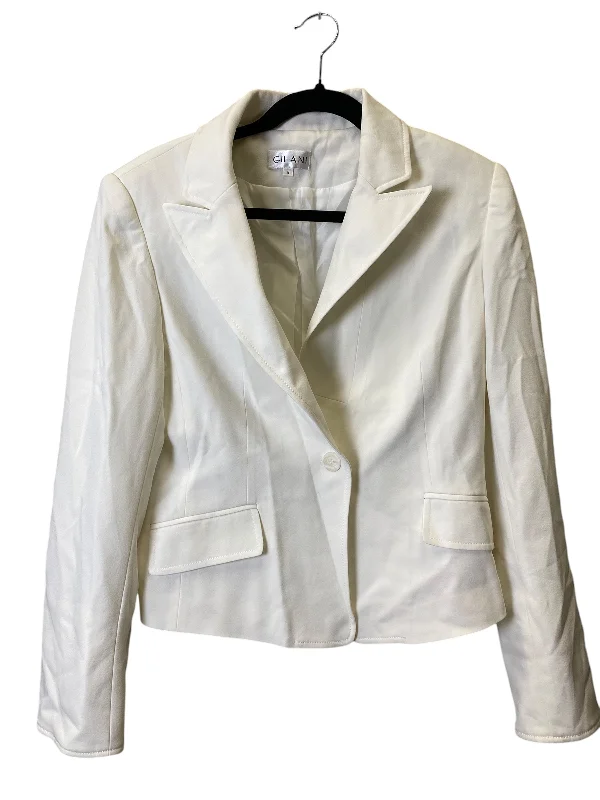 women's coats for statement-making outfitsBlazer By Gildan In White, Size: M