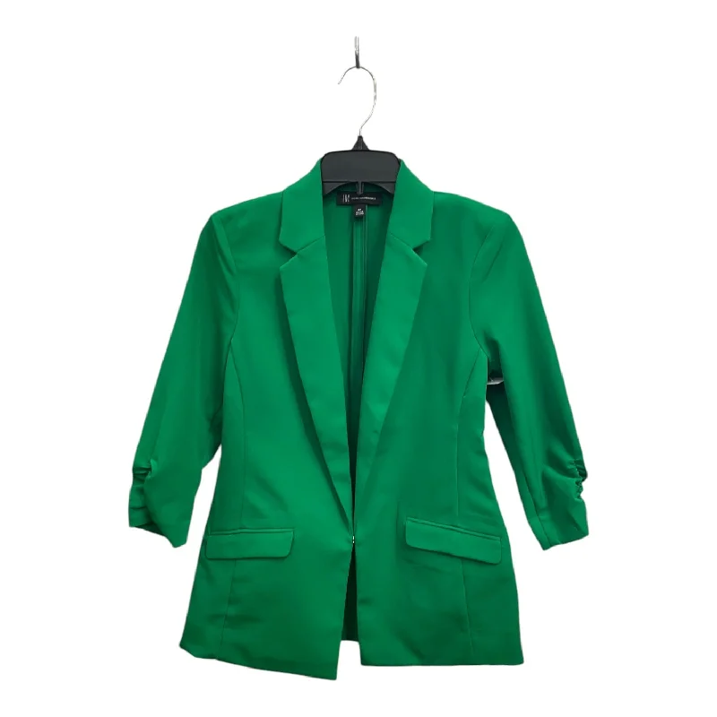 women's coats with asymmetrical hemsBlazer By Inc In Green, Size: Sp