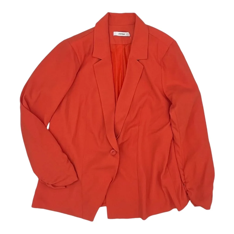 women's trench coatsBlazer By Just Fab In Orange, Size:1X