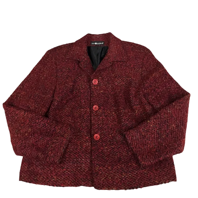 women's coats for those who love to mix and matchBlazer By Sag Harbor In Red, Size: 16