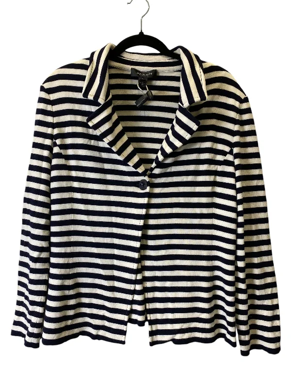 women's coats for those who believe in investing in quality fashionBlazer By St. John In Striped Pattern, Size: Xl