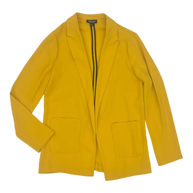 cozy women's coatsBlazer By Top Shop In Yellow, Size:S