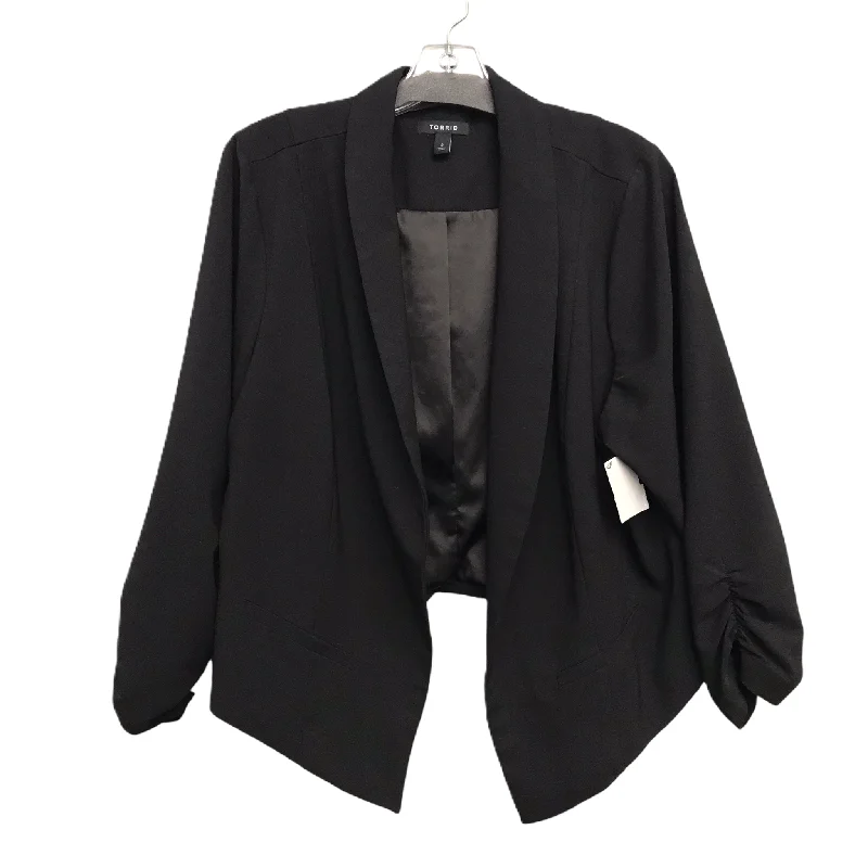 women's coats with Victorian-era influencesBlazer By Torrid In Black, Size: 2x