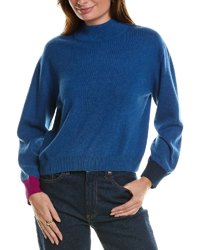 Men's SweatersForte Cashmere Crop Cashmere Pullover