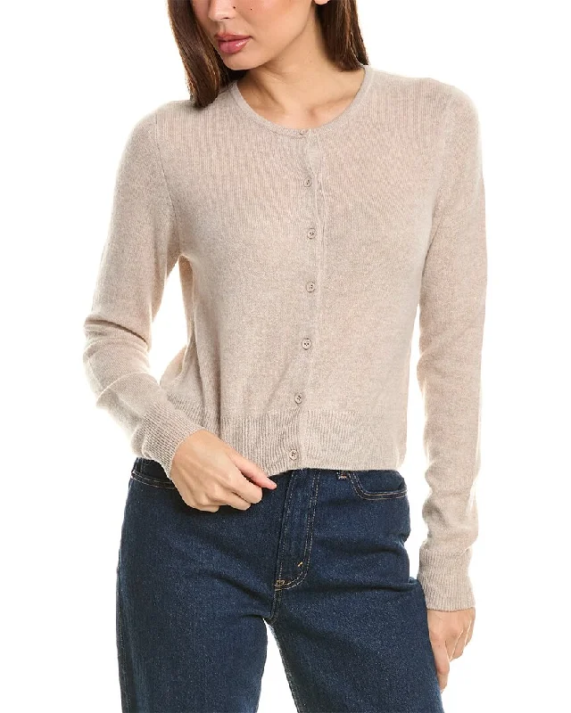 Extra-Large SweatersForte Cashmere Cropped Cashmere Cardigan