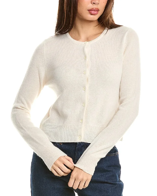 Wholesale SweatersForte Cashmere Cropped Cashmere Cardigan