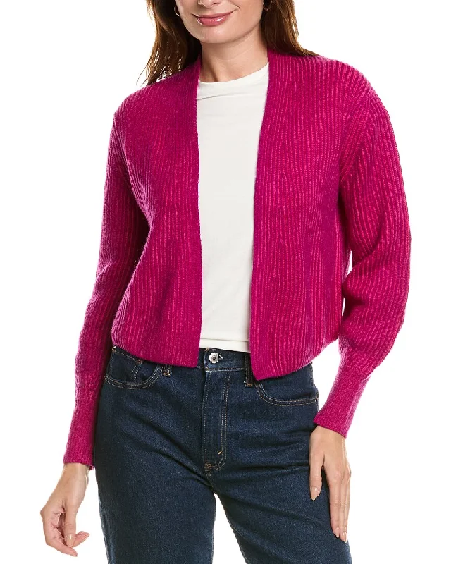 Luxurious Oversized Cardigan SweatersForte Cashmere Plaited Wool & Cashmere-Blend Cardigan