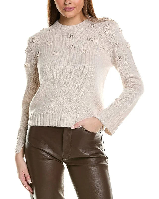 Soft SweatersHannah Rose Pearl Bobble Cluster Wool & Cashmere-Blend Sweater