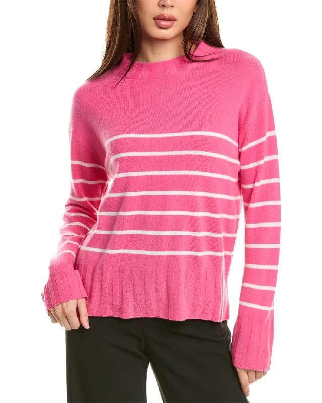 Cozy Custom Embellished SweatersInCashmere Crewneck Cashmere Sweater