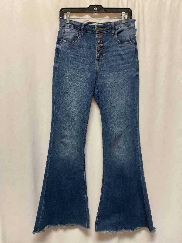 Jeans Boot Cut By Harper In Blue Denim, Size: 10