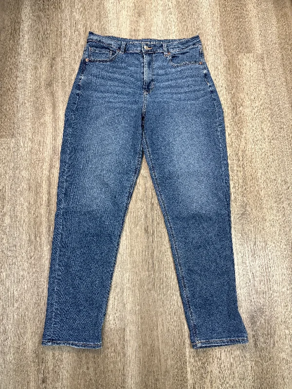 Jeans Boyfriend By American Eagle In Blue Denim, Size: 12