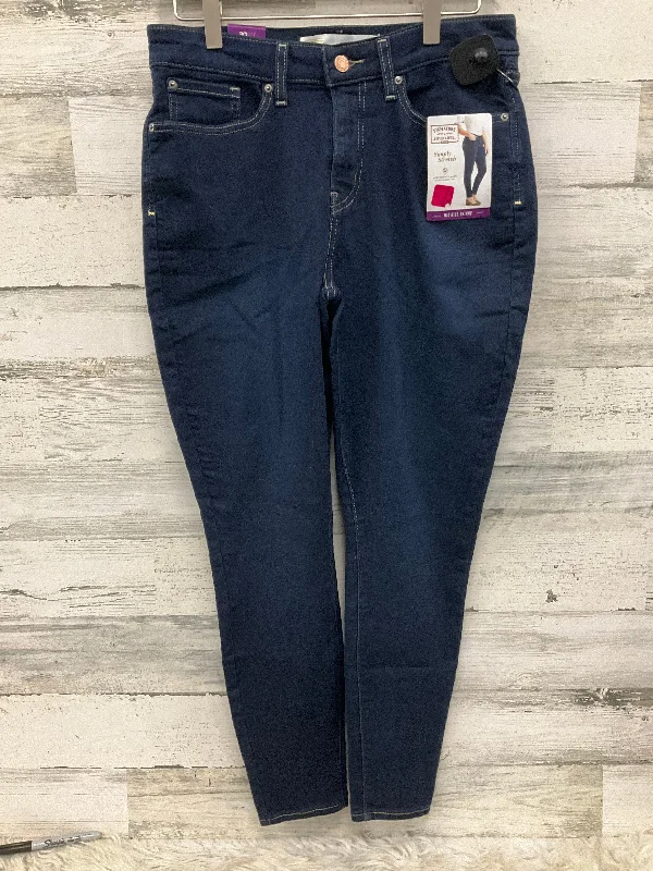 Jeans Skinny By Levis Signature In Blue Denim, Size: 10