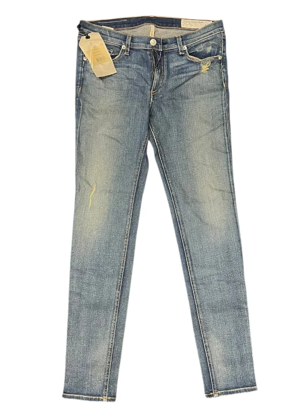 Jeans Skinny By Rag & Bones Jeans In Blue Denim, Size: 10