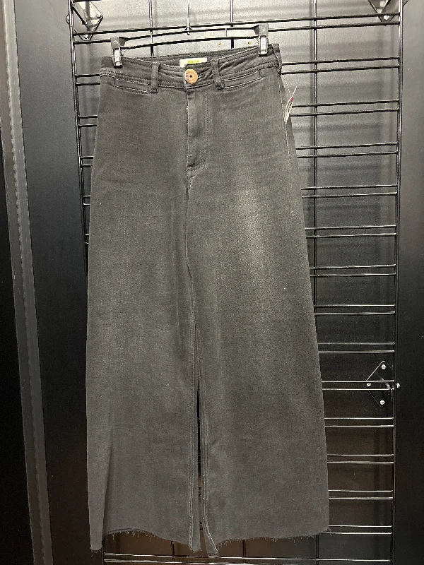 Jeans Wide Leg By Maeve In Black Denim, Size: 2