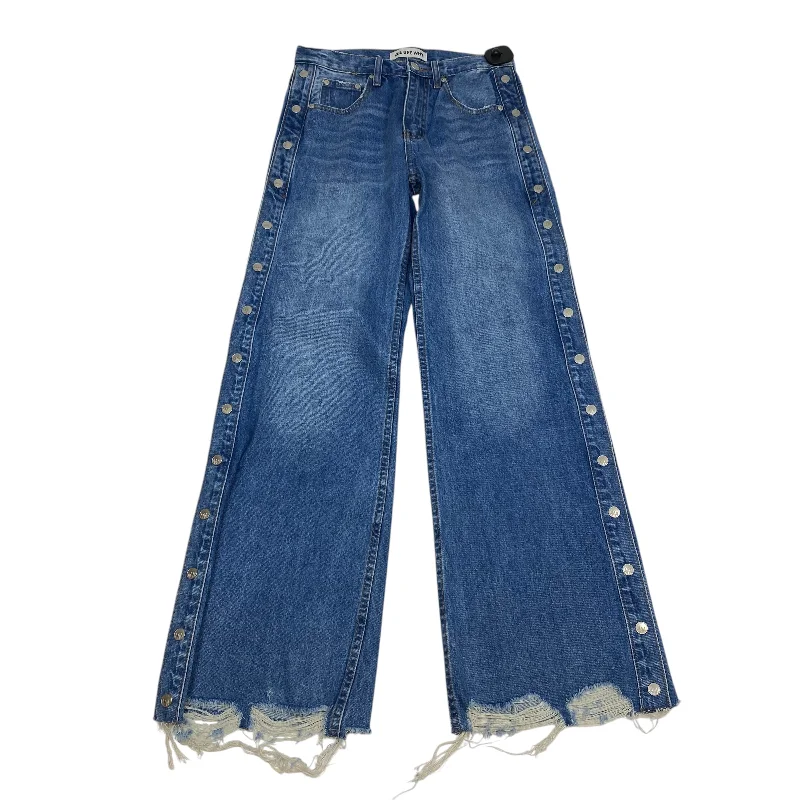 Jeans Wide Leg By Zee Gee Why In Blue Denim, Size: 2