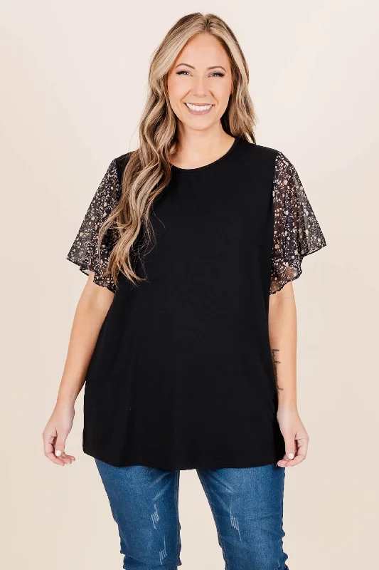 women's tops for those who want to create outfits that reflect their personal style and sense of fashionMidnight Missions Top, Black