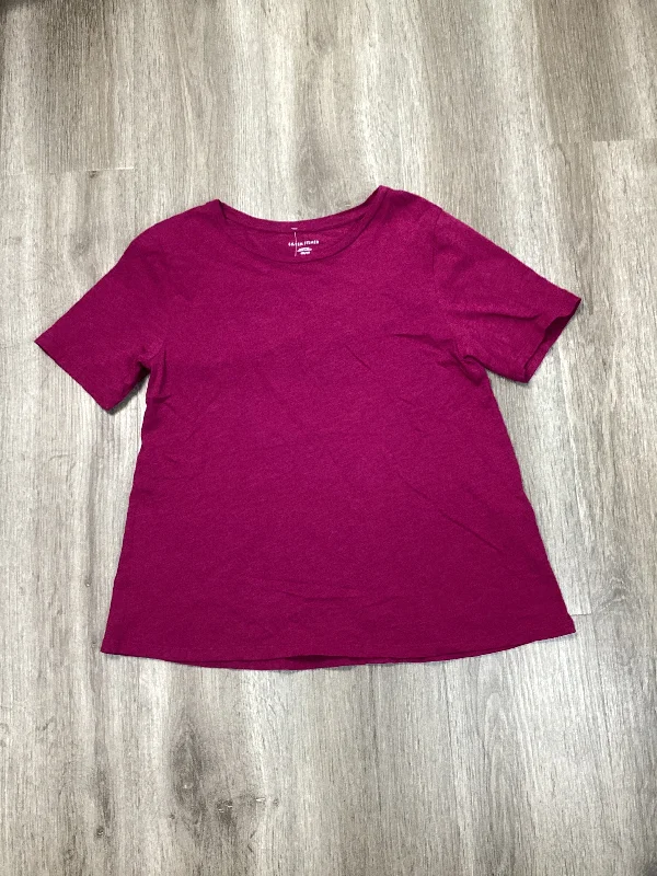 women's tops for smart casual looksTop Short Sleeve Basic By Eileen Fisher In Pink, Size: Xxs