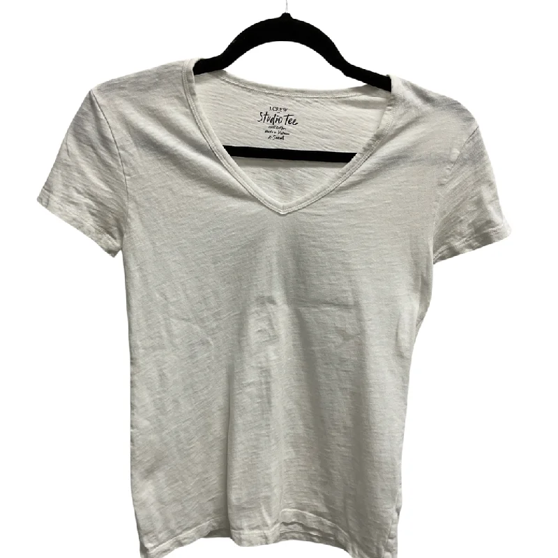 women's tops for those who want to wear pieces that are both functional and fashionableTop Short Sleeve Basic By J. Crew In White, Size: Xs