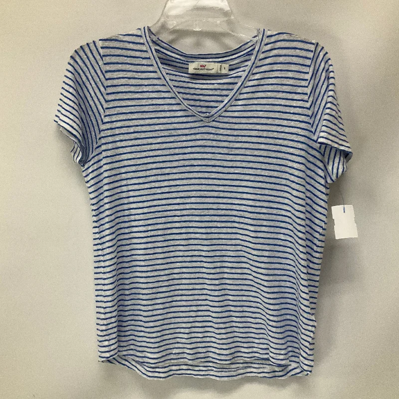 women's tops for those who want to create stylish and put-together outfits without spending a fortuneTop Short Sleeve Basic By Vineyard Vines In Striped Pattern, Size: S