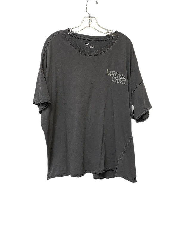 women's tops that offer a perfect blend of style, comfort, and affordabilityTop Short Sleeve By Aerie In Grey, Size: Xl