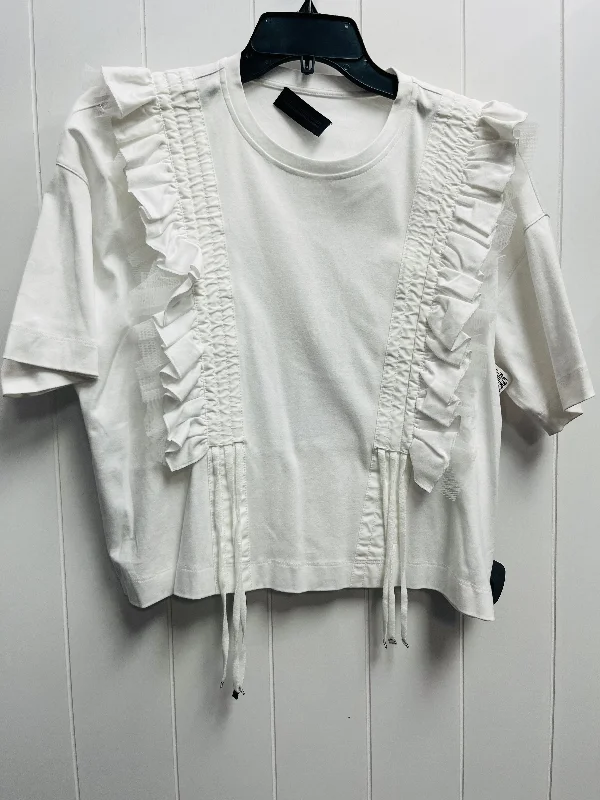 women's tops for those who love to dress up their casual looks with stylish topsTop Short Sleeve By Diesel In White, Size: S