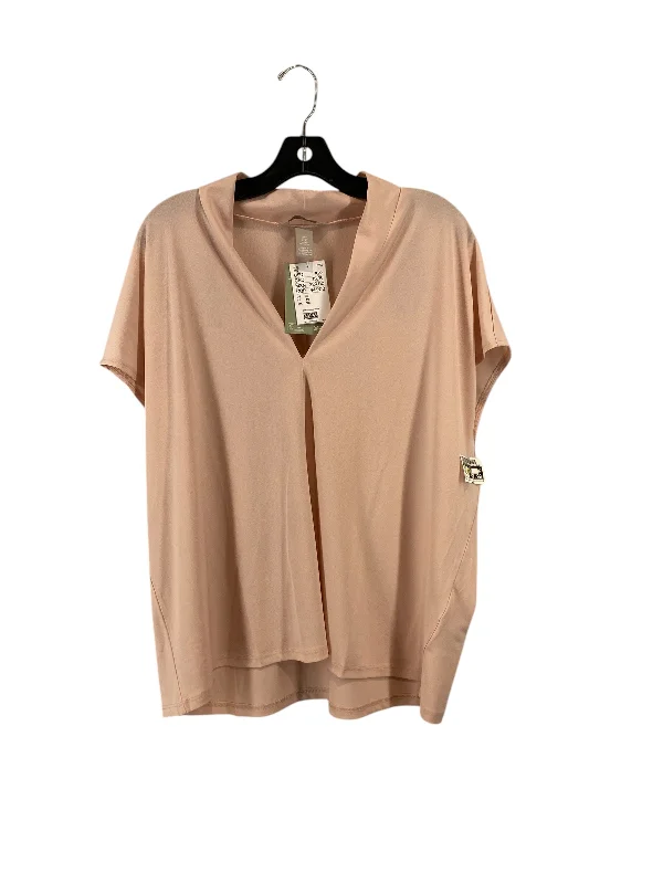 women's tops that offer a perfect blend of style, comfort, and affordabilityTop Short Sleeve By H&m In Pink, Size: Xl