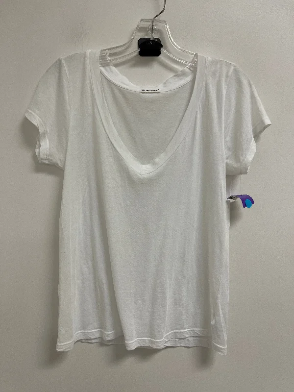 women's tops for those who want to add a personal touch to their wardrobe with unique and one-of-a-kind piecesTop Short Sleeve By La Made In White, Size: Xs