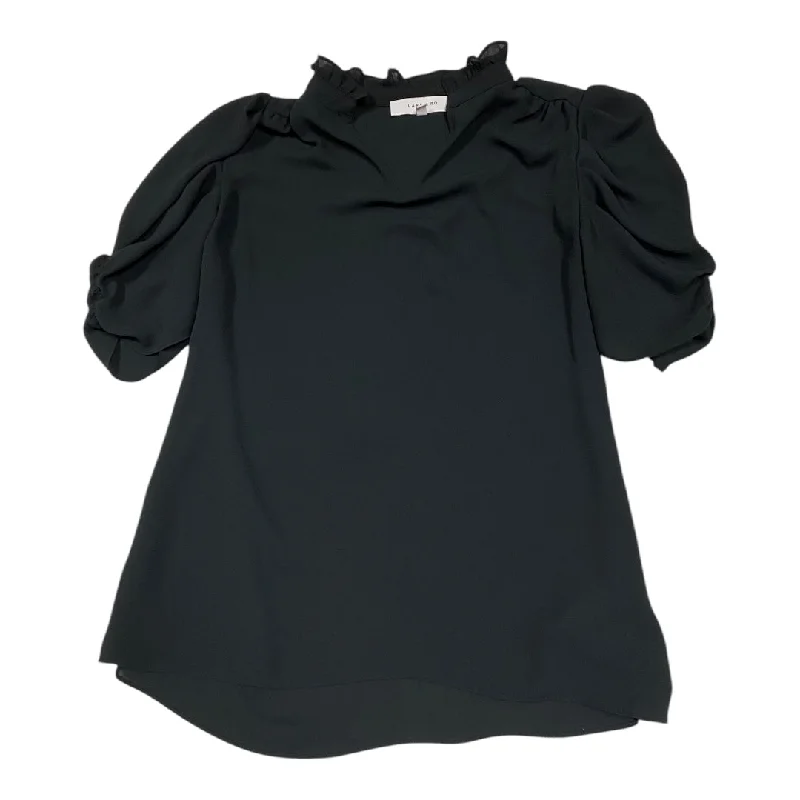 women's tops for cocktail partiesTop Short Sleeve By lark & ro In Black, Size: Xs