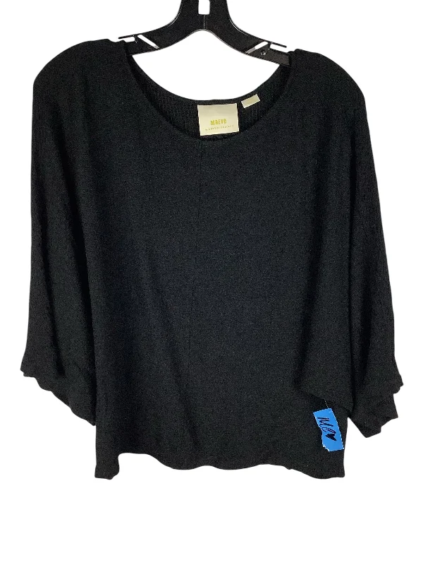 women's tops for those who want to stay on top of the latest fashion trends and wear pieces that are both stylish and on-trendTop Short Sleeve By Maeve In Black, Size: M