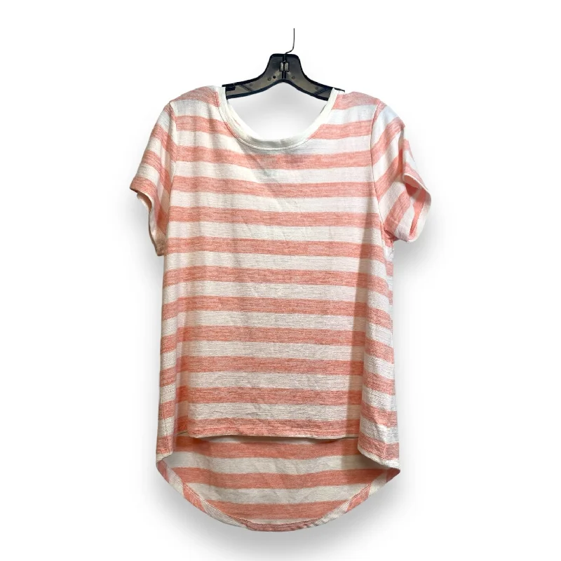 women's tops made from cottonTop Short Sleeve By Market & Spruce In Striped, Size: M