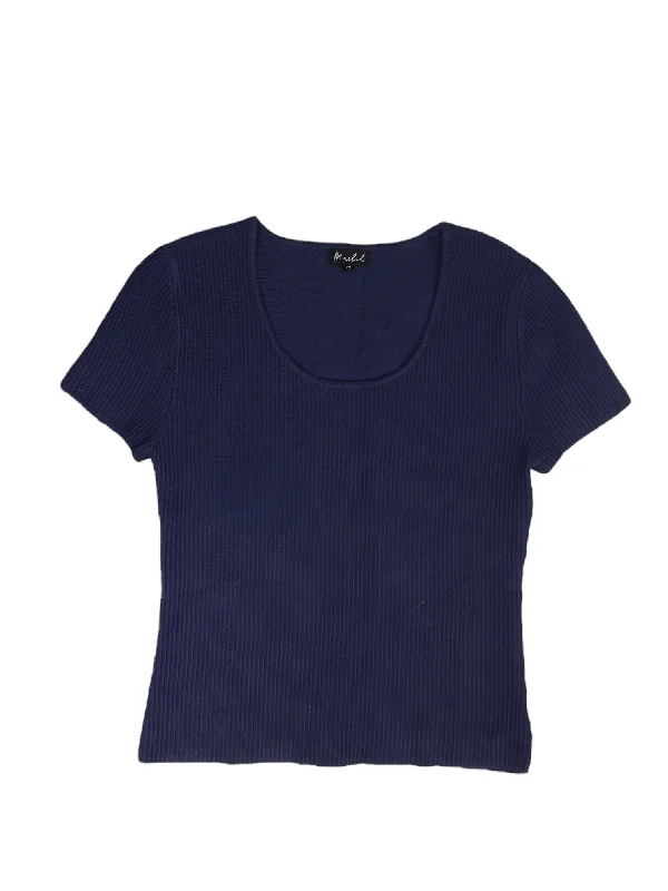 women's tops for those who value both quality and affordabilityTop Short Sleeve By Marled In Blue, Size: M