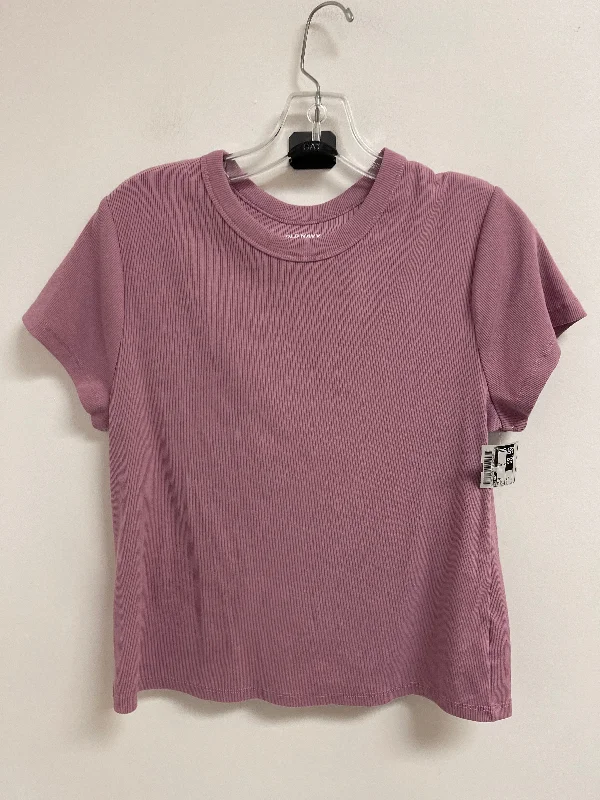 women's tops for those who want to make a bold fashion statement with their choice of topsTop Short Sleeve By Old Navy In Purple, Size: Xl