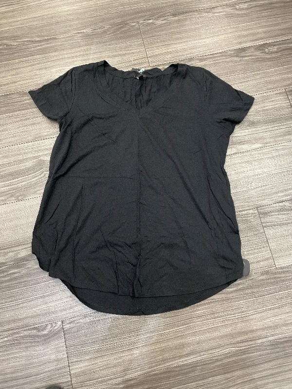 women's tops for evening soireesTop Short Sleeve By Torrid In Black, Size: Xxl