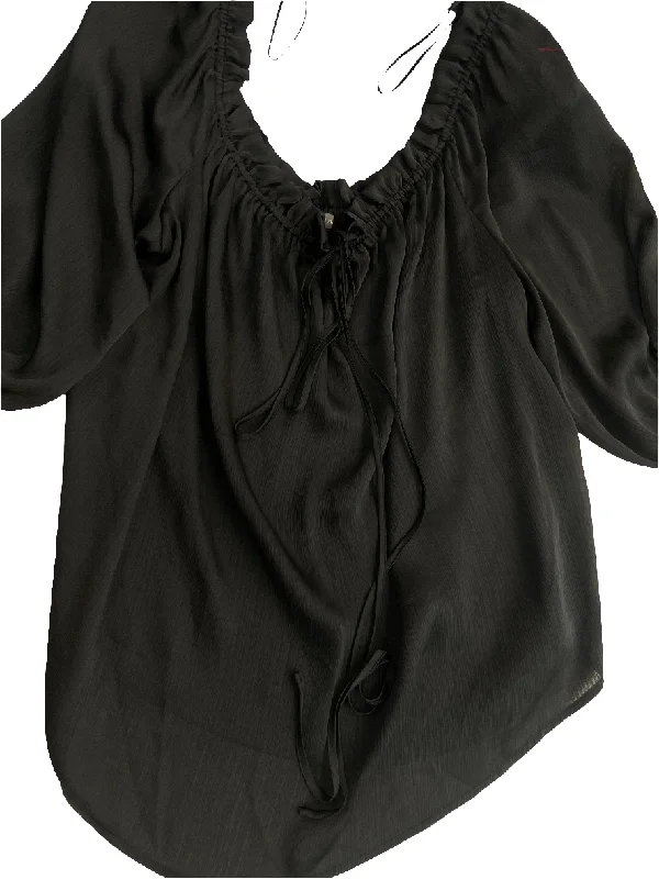 women's tops for those who want to stay updated with the latest fashion trendsTop Short Sleeve By Vince Camuto In Black, Size: 3x