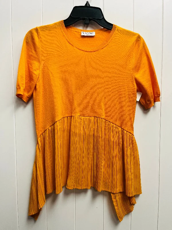 women's tops for those who want to stay cool and chic during warmer weatherTop Short Sleeve By vionnet In Orange, Size: S