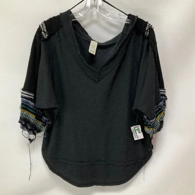 women's tops for those who want to stay warm and stylish during colder weatherTop Short Sleeve By We The Free In Black, Size: M