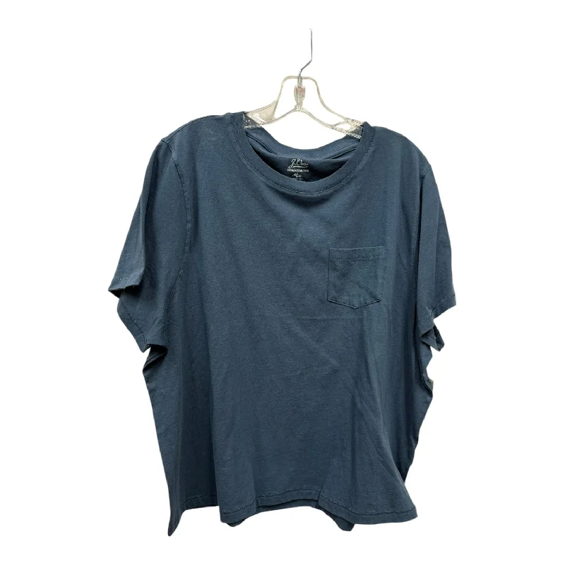 women's tops for those who want to stay on top of the latest fashion trends and wear pieces that are both stylish and on-trendTop Ss Basic By J. Crew In Blue, Size:2X